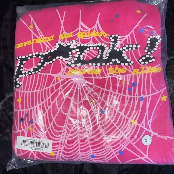 Sp5der V2 Hoodie P*nk PinkSize XL